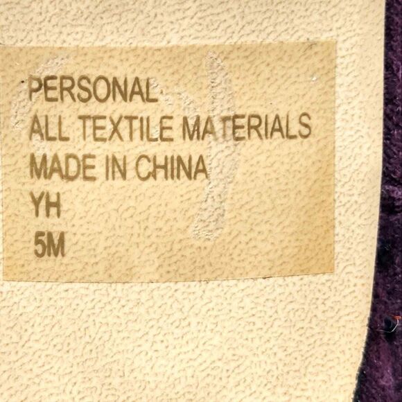 New Charles David Personal Rhinestone Booties Ankle Boots Women 5 Purple Suede - Picture 11 of 11